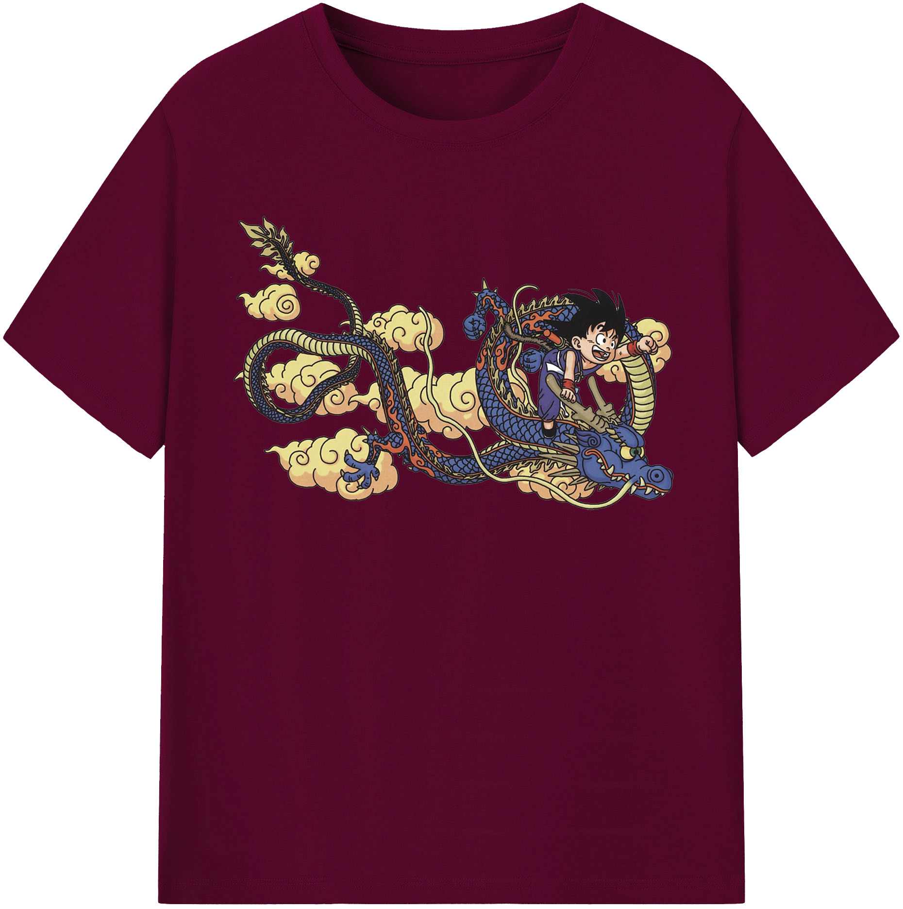 （画像用） ドラゴンボール 神龍 シェンロン DRAGON BALL Shenron レディースカジュアルプリントTシャツ（綿100％）